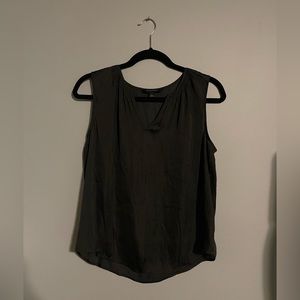 Banana Republic Black Satin Sleeveless Blouse
